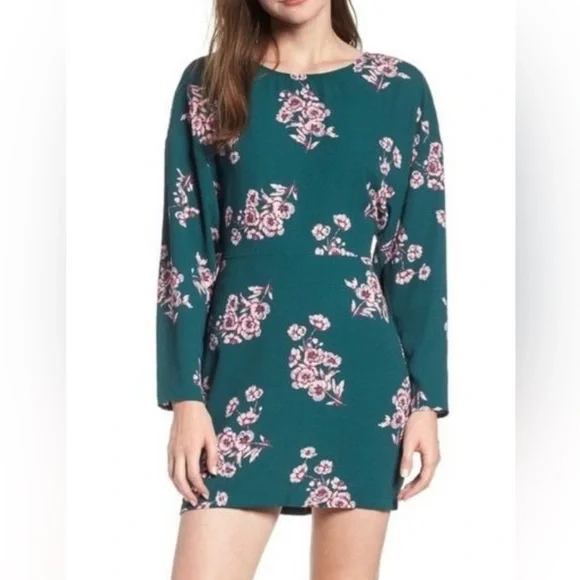 leith green dress Leith Green Veranda Nora Floral Maxi Dress Women's Size 4X